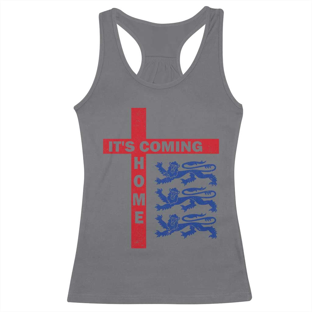 It Is Coming Home England Football Racerback Tank Top St George Cross Three Lions