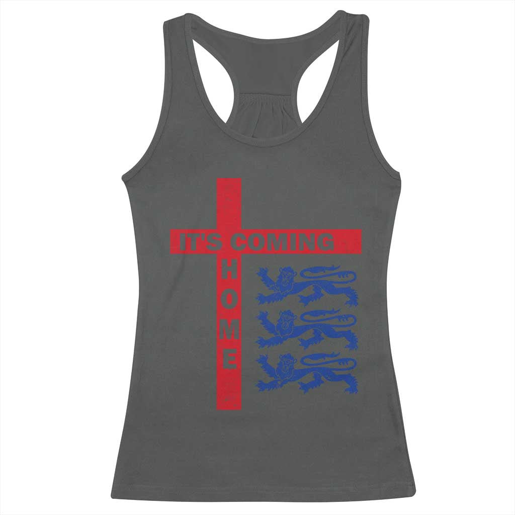 It Is Coming Home England Football Racerback Tank Top St George Cross Three Lions