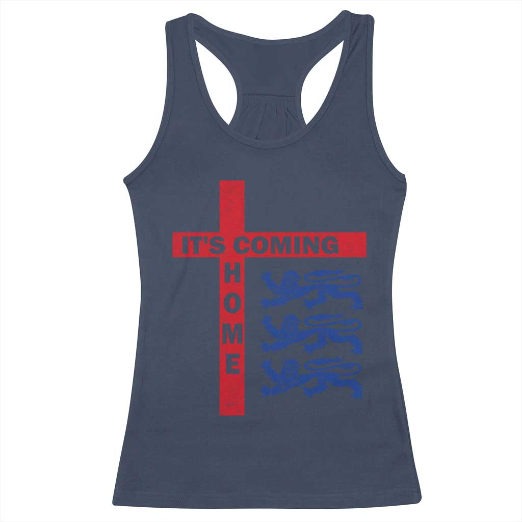 It Is Coming Home England Football Racerback Tank Top St George Cross Three Lions
