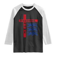 It Is Coming Home England Football Raglan Shirt St George Cross Three Lions