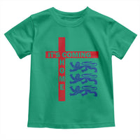 It Is Coming Home England Football Toddler T Shirt St George Cross Three Lions