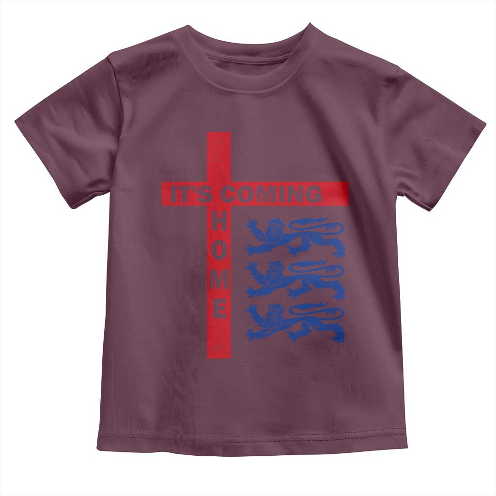 It Is Coming Home England Football Toddler T Shirt St George Cross Three Lions