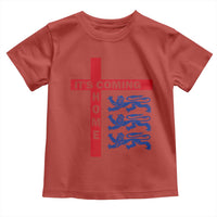 It Is Coming Home England Football Toddler T Shirt St George Cross Three Lions