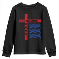 It Is Coming Home England Football Youth Sweatshirt St George Cross Three Lions