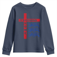 It Is Coming Home England Football Youth Sweatshirt St George Cross Three Lions