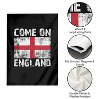 Come On England Garden Flag Vintage St George Cross Flag Football Fan