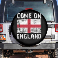 Come On England Spare Tire Cover Vintage St George Cross Flag Football Fan