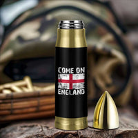 Come On England Bullet Tumbler Vintage St George Cross Flag Football Fan