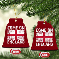 Come On England Ceramic Ornament Vintage St George Cross Flag Football Fan
