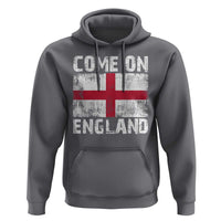 Come On England Hoodie Vintage St George Cross Flag Football Fan