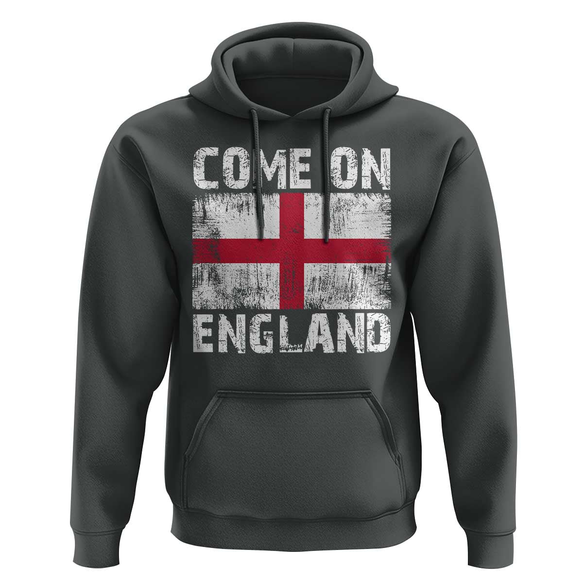 Come On England Hoodie Vintage St George Cross Flag Football Fan