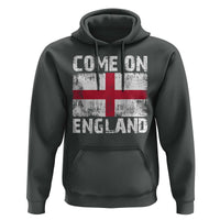Come On England Hoodie Vintage St George Cross Flag Football Fan