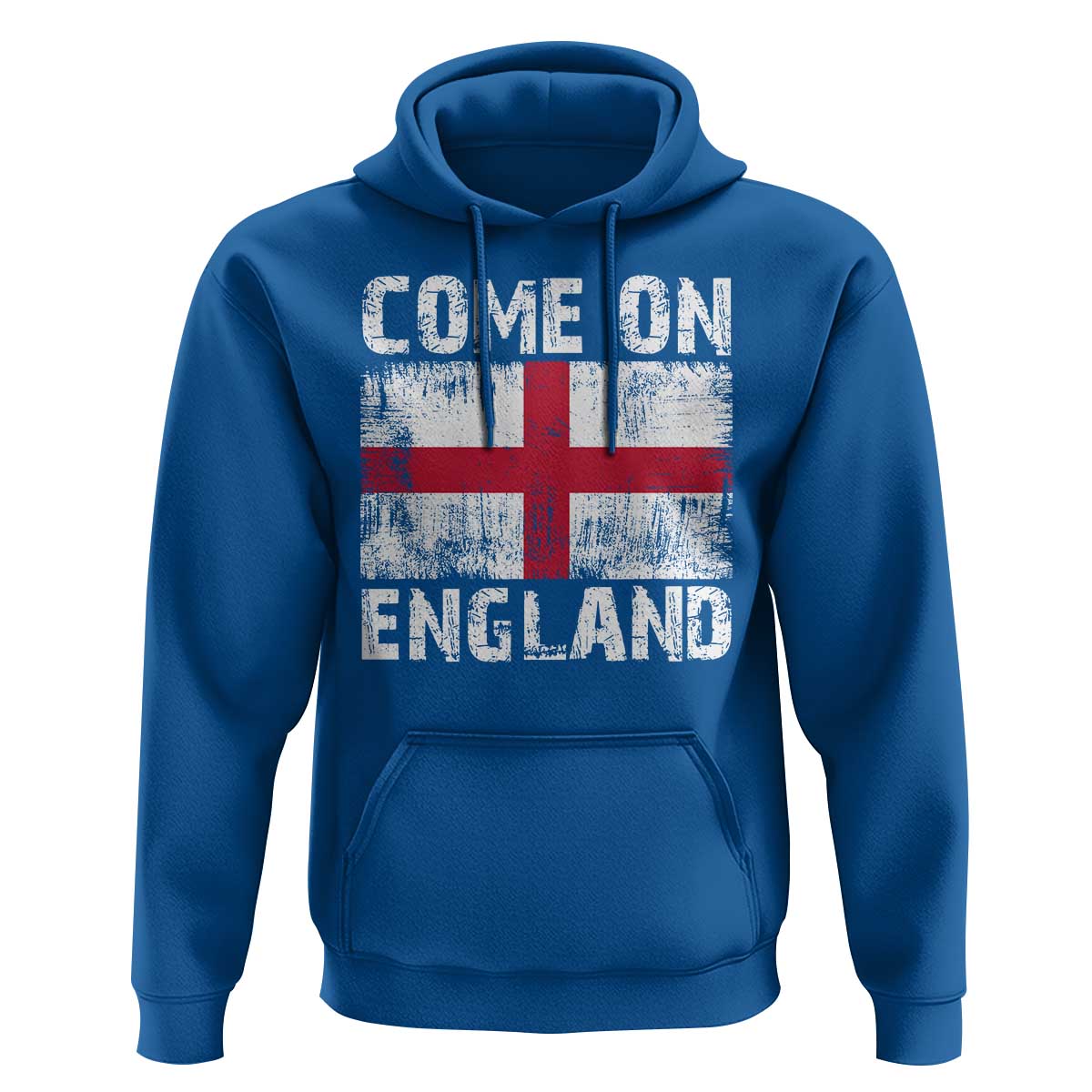 Come On England Hoodie Vintage St George Cross Flag Football Fan