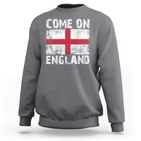 Come On England Sweatshirt Vintage St George Cross Flag Football Fan