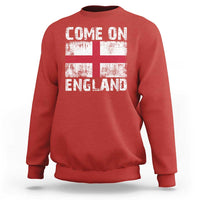 Come On England Sweatshirt Vintage St George Cross Flag Football Fan