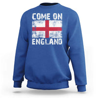 Come On England Sweatshirt Vintage St George Cross Flag Football Fan