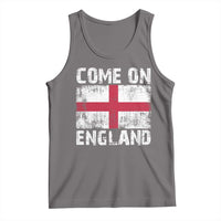 Come On England Tank Top Vintage St George Cross Flag Football Fan
