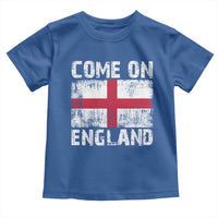 Come On England Toddler T Shirt Vintage St George Cross Flag Football Fan