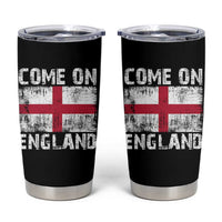 Come On England Tumbler Cup Vintage St George Cross Flag Football Fan