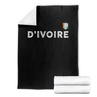 Côte D Ivoire Throw Blanket Ivory Coast Crest Football Elephant Family Matching