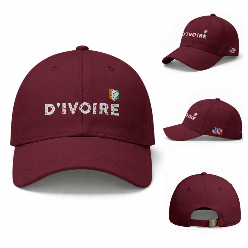 Côte D Ivoire Baseball Cap Ivory Coast Crest Football Elephant Family Matching