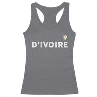 Côte D Ivoire Racerback Tank Top Ivory Coast Crest Football Elephant Family Matching