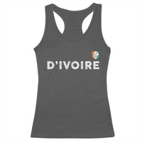 Côte D Ivoire Racerback Tank Top Ivory Coast Crest Football Elephant Family Matching