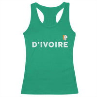 Côte D Ivoire Racerback Tank Top Ivory Coast Crest Football Elephant Family Matching