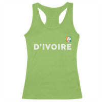 Côte D Ivoire Racerback Tank Top Ivory Coast Crest Football Elephant Family Matching