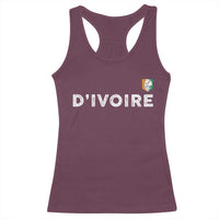Côte D Ivoire Racerback Tank Top Ivory Coast Crest Football Elephant Family Matching