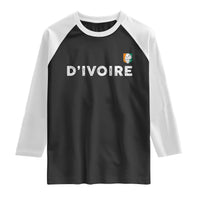 Côte D Ivoire Raglan Shirt Ivory Coast Crest Football Elephant Family Matching