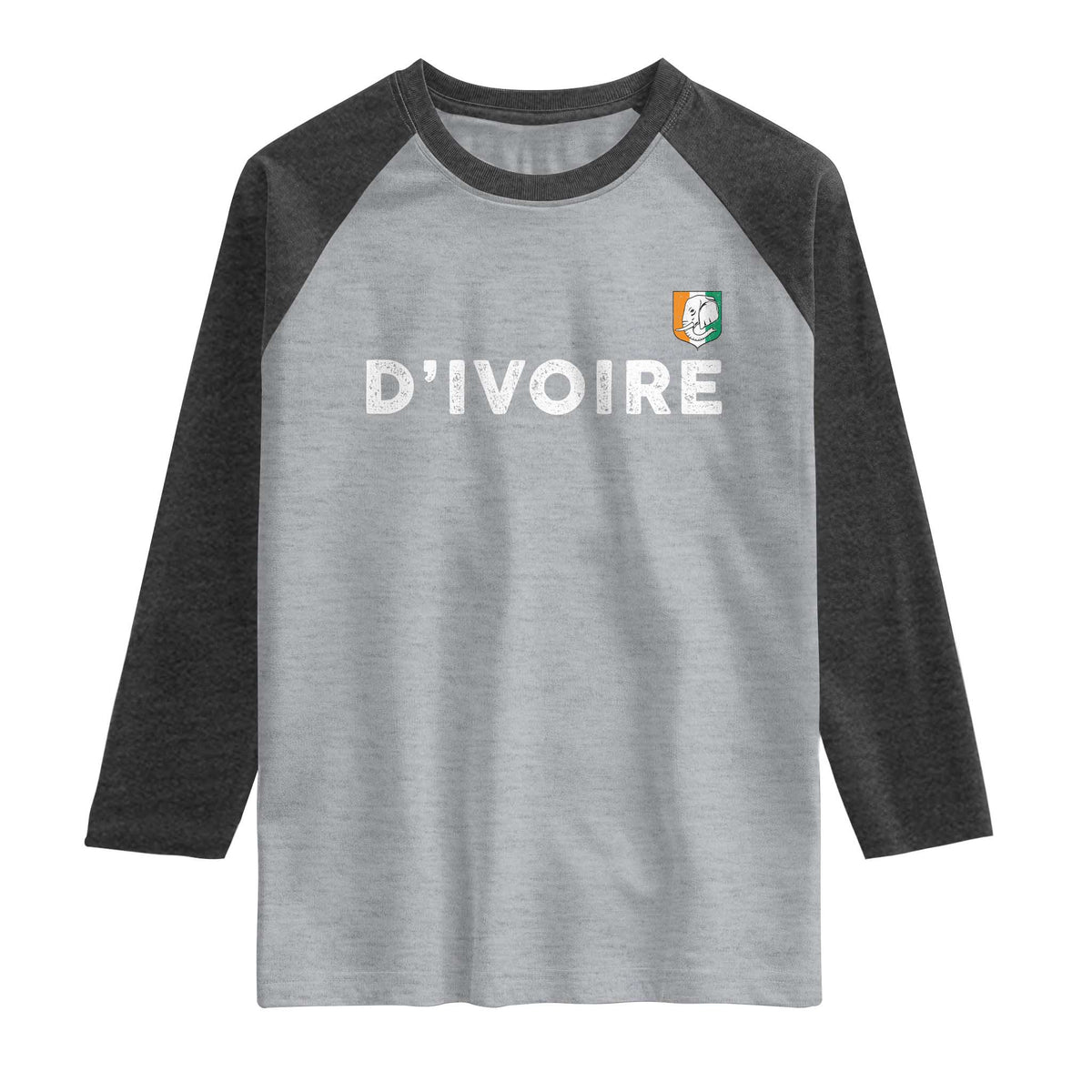 Côte D Ivoire Raglan Shirt Ivory Coast Crest Football Elephant Family Matching
