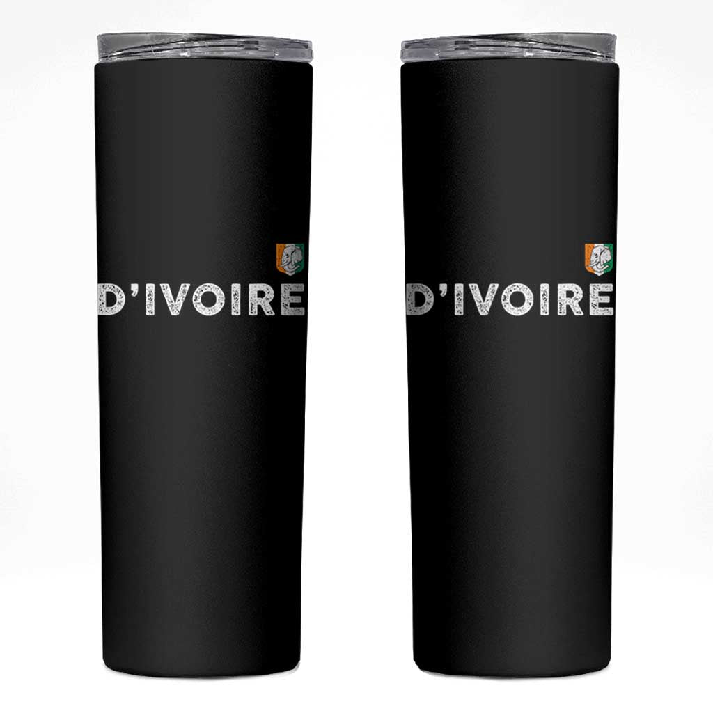 Côte D Ivoire Skinny Tumbler Ivory Coast Crest Football Elephant Family Matching