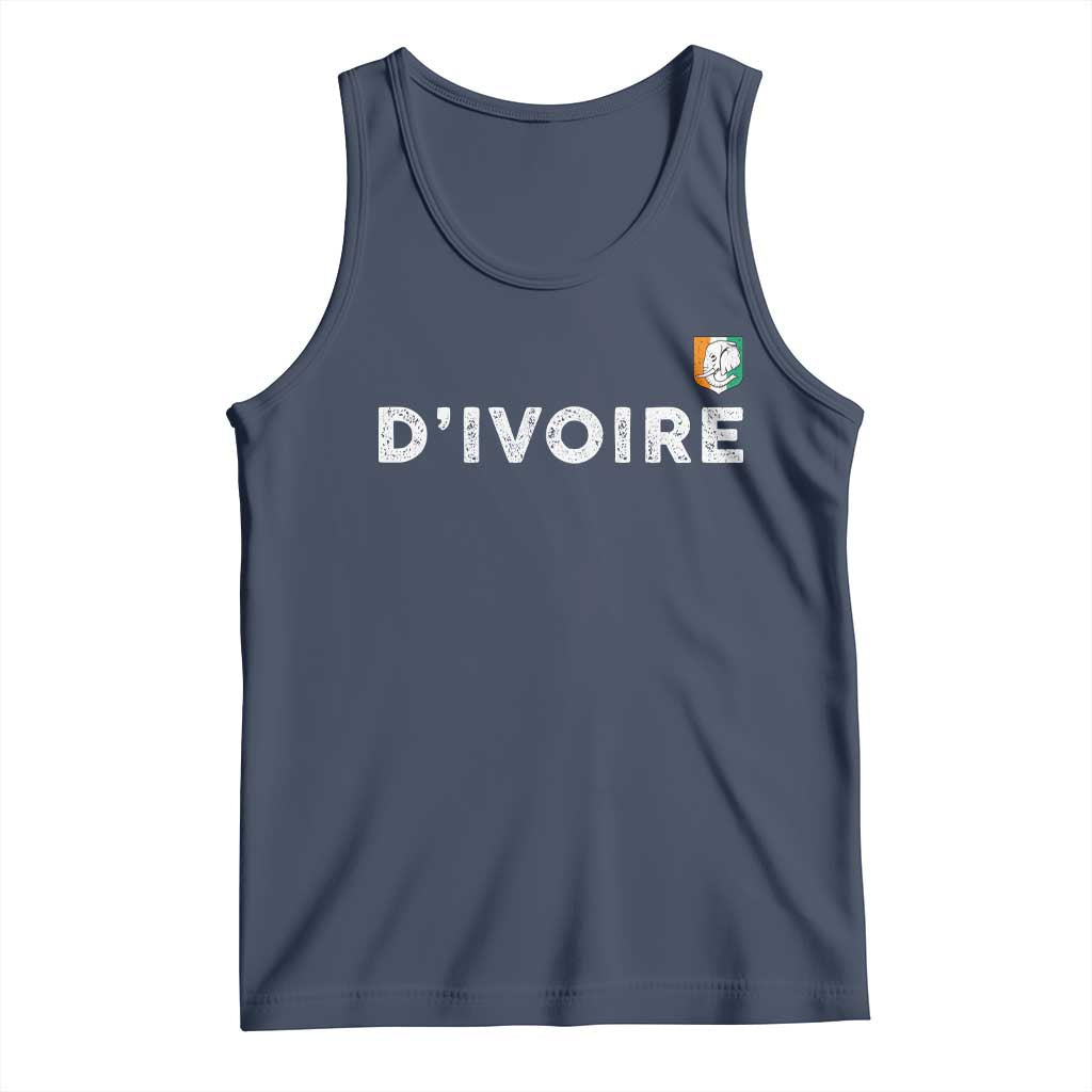 Côte D Ivoire Tank Top Ivory Coast Crest Football Elephant Family Matching