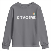 Côte D Ivoire Youth Sweatshirt Ivory Coast Crest Football Elephant Family Matching