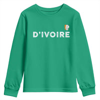 Côte D Ivoire Youth Sweatshirt Ivory Coast Crest Football Elephant Family Matching
