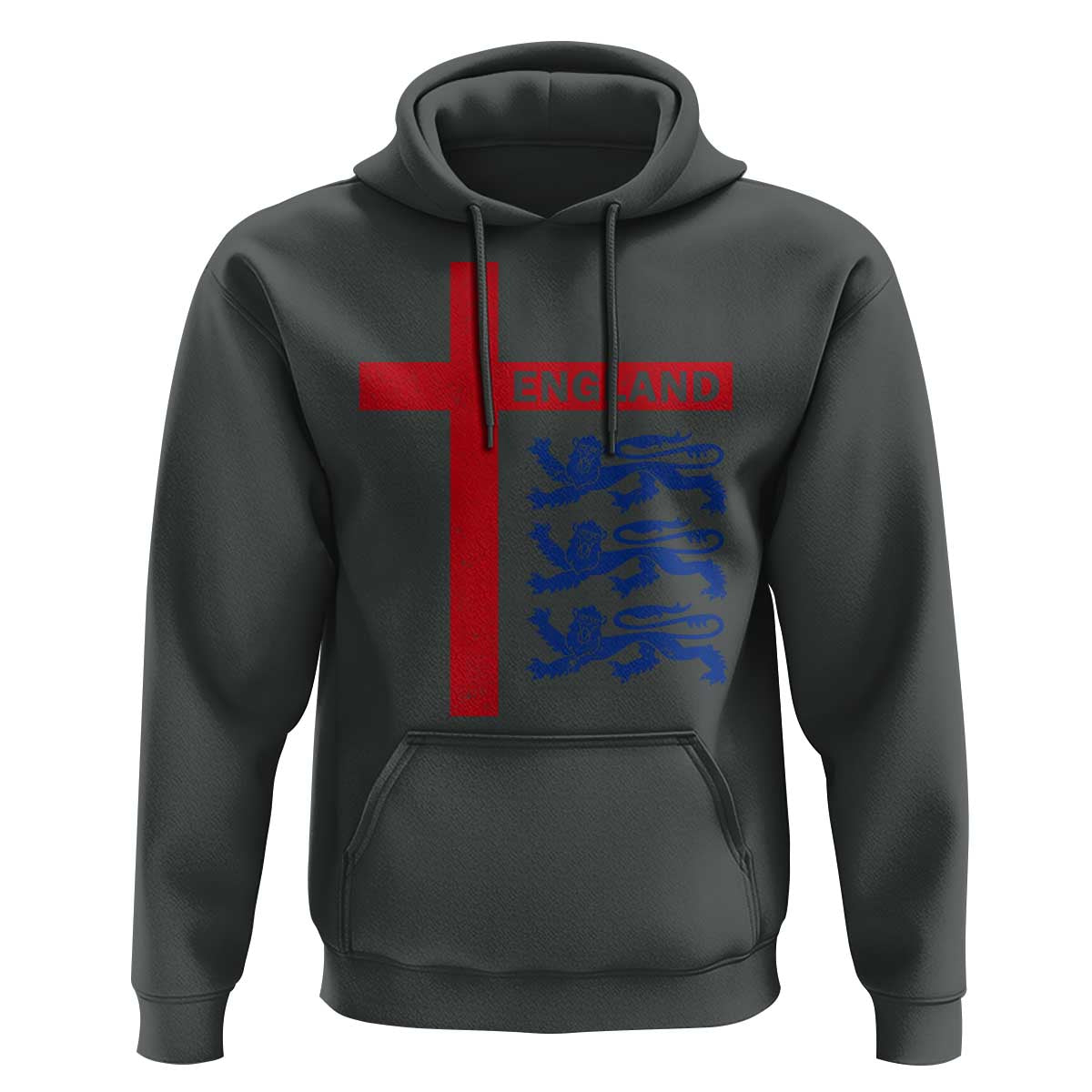 England Football St George Cross Three Lions Emblem Hoodie