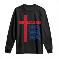 England Football St George Cross Three Lions Emblem Long Sleeve Shirt