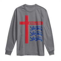 England Football St George Cross Three Lions Emblem Long Sleeve Shirt
