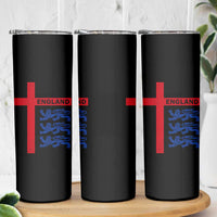 England Football St George Cross Three Lions Emblem Skinny Tumbler