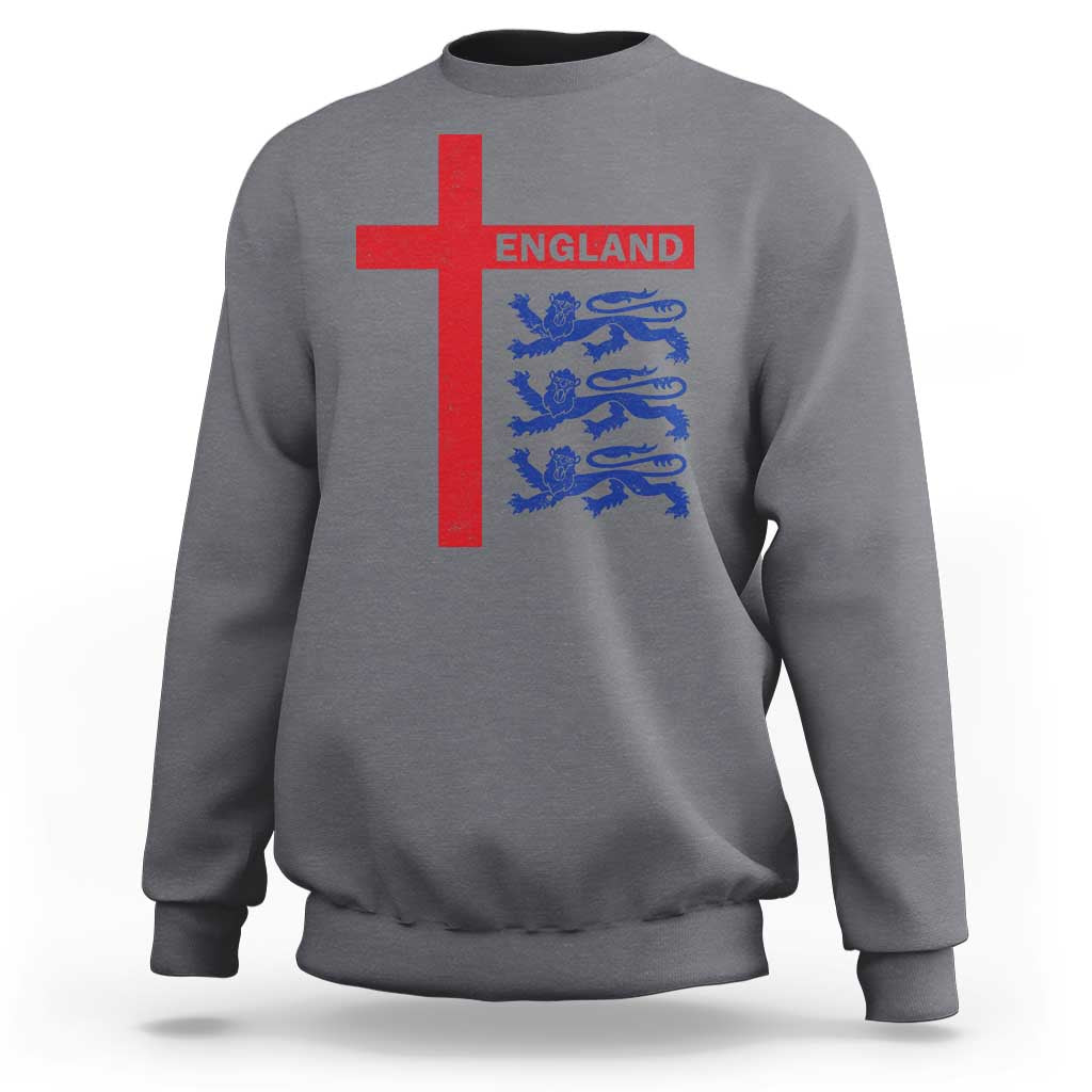 England Football St George Cross Three Lions Emblem Sweatshirt