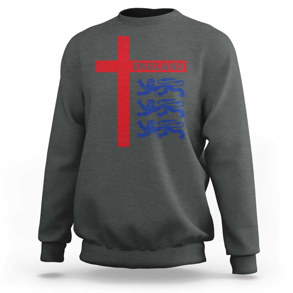 England Football St George Cross Three Lions Emblem Sweatshirt