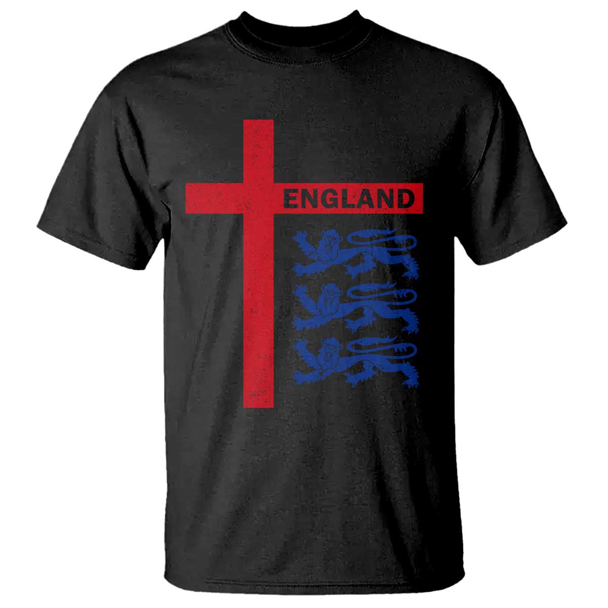 England Football St George Cross Three Lions Emblem T Shirt