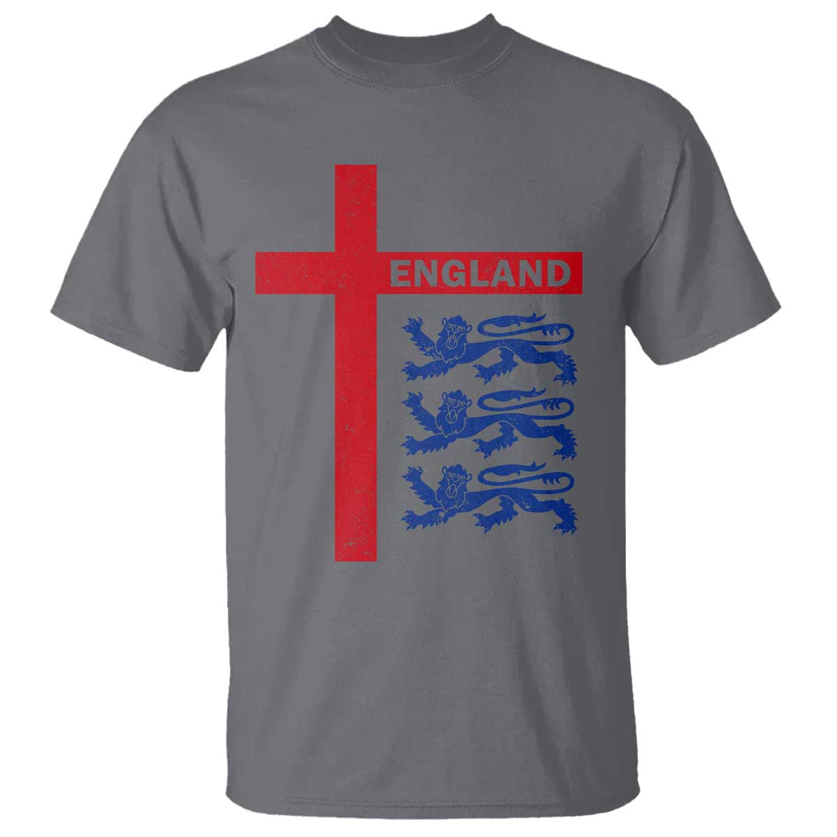 England Football St George Cross Three Lions Emblem T Shirt