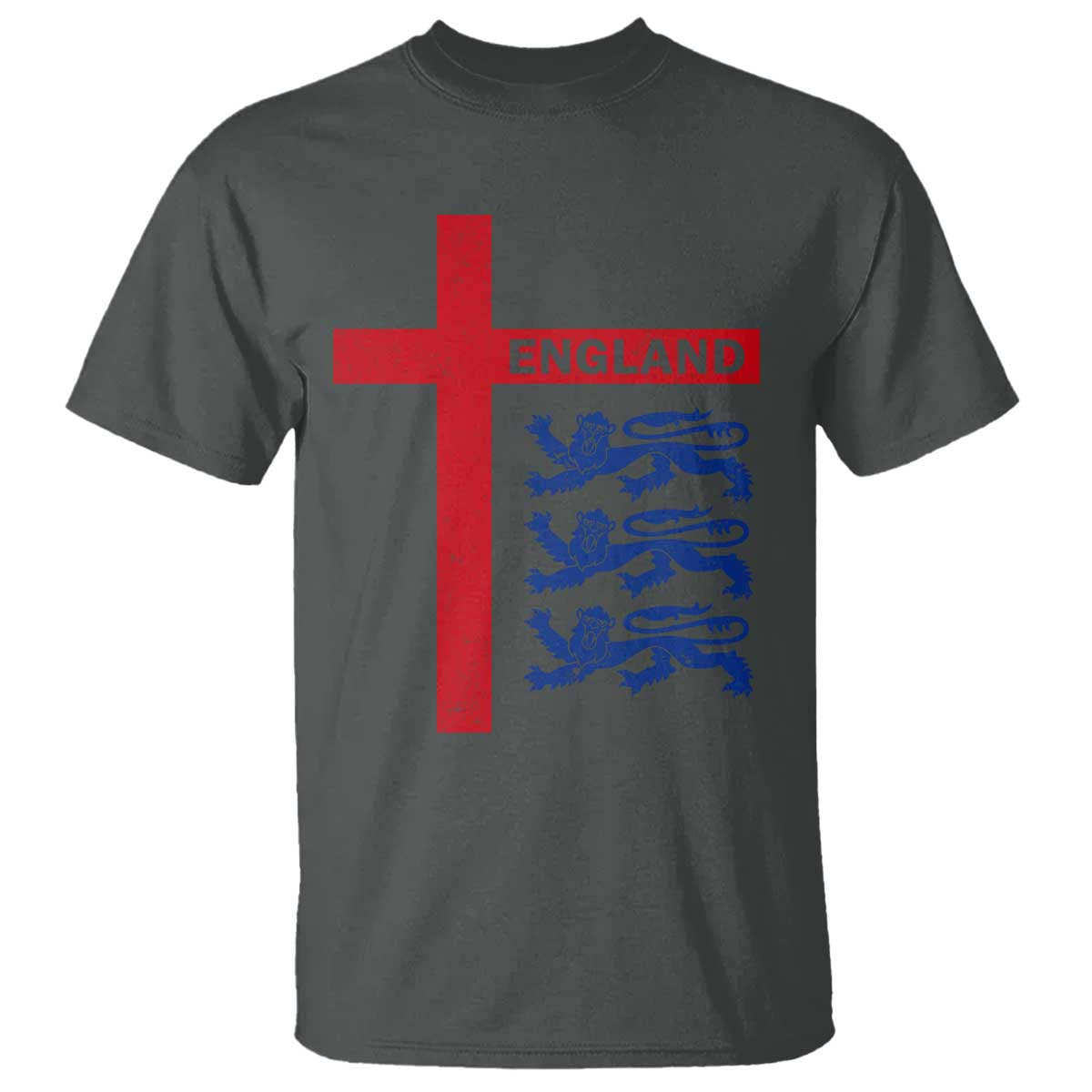 England Football St George Cross Three Lions Emblem T Shirt
