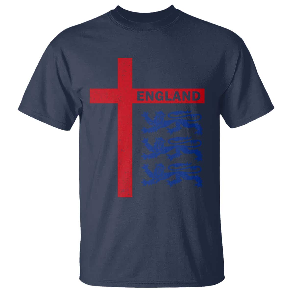 England Football St George Cross Three Lions Emblem T Shirt