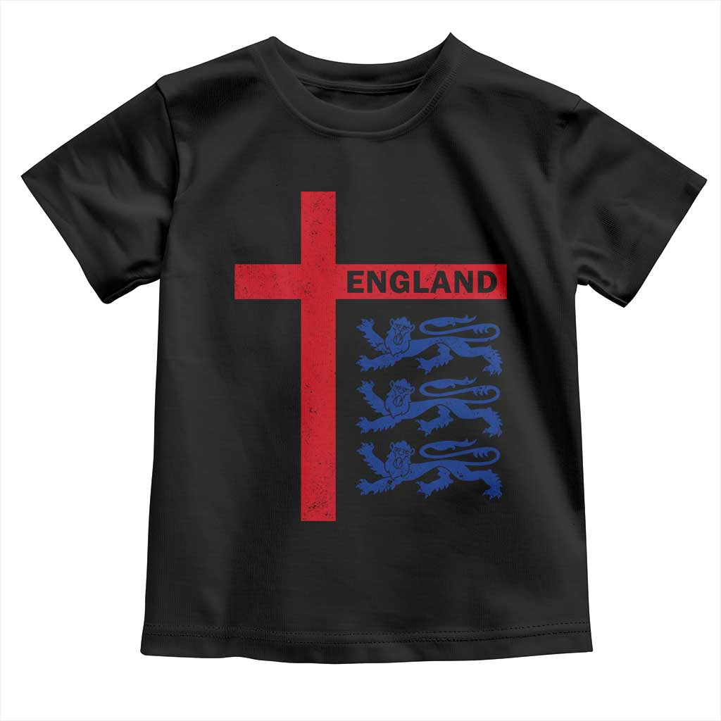 England Football St George Cross Three Lions Emblem Toddler T Shirt