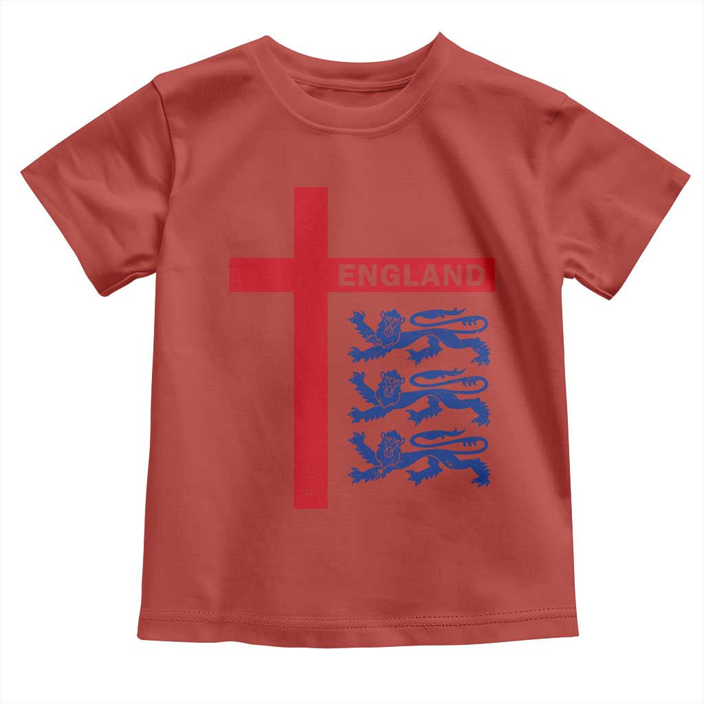 England Football St George Cross Three Lions Emblem Toddler T Shirt