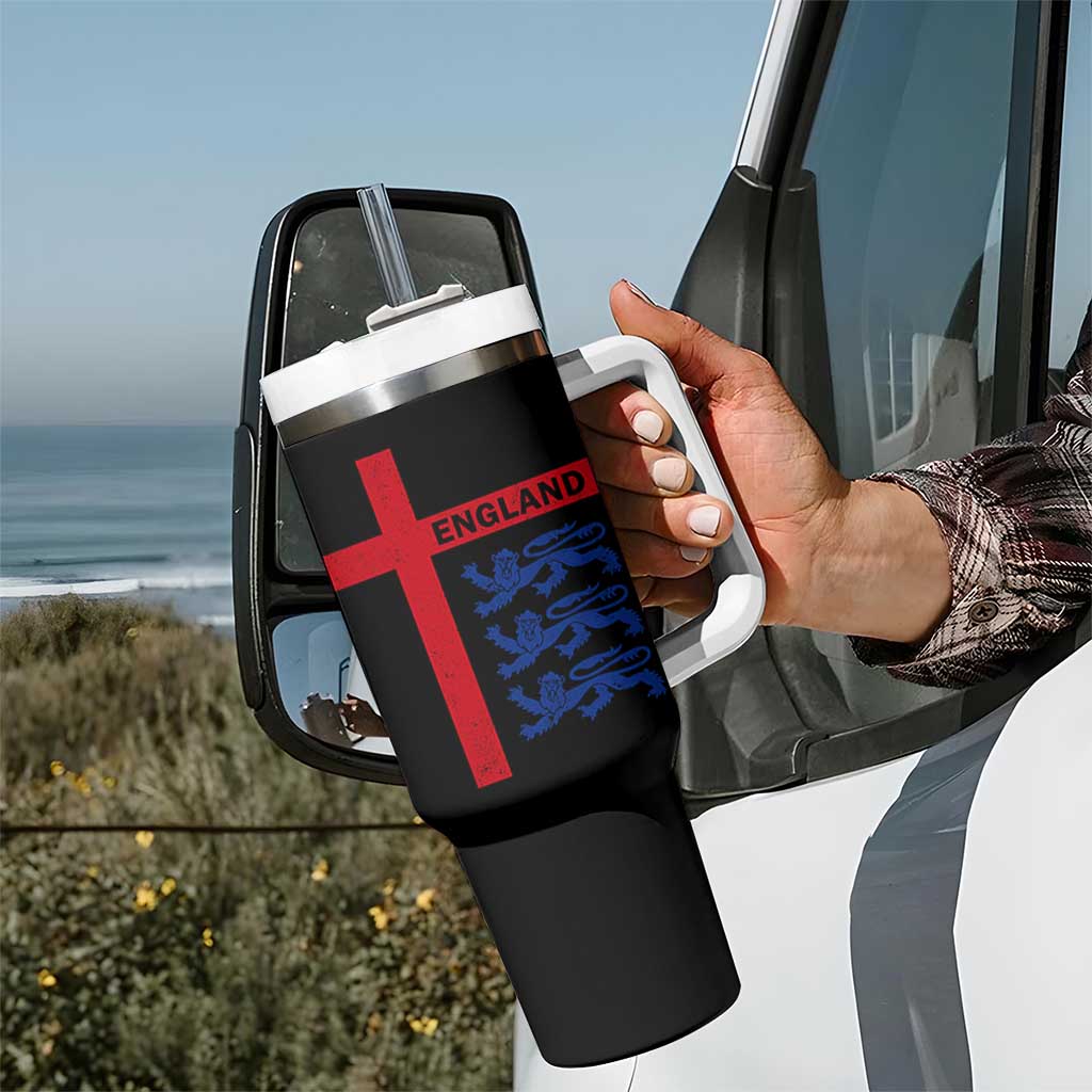 England Football St George Cross Three Lions Emblem Tumbler With Handle