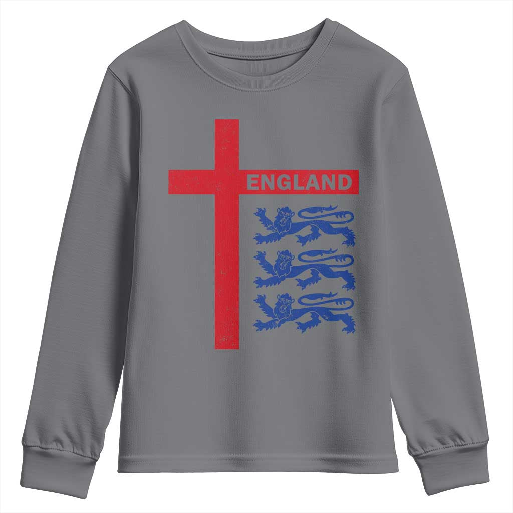 England Football St George Cross Three Lions Emblem Youth Sweatshirt